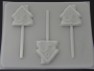 244 Gingerbread House Chocolate or Hard Candy Lollipop Mold